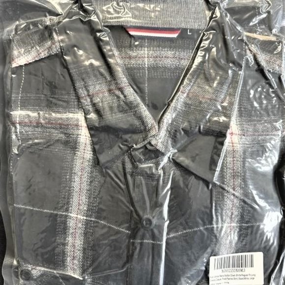 ST7 Alex Vando MEN'S Long Sleeve SHIRT Size L Plaid Flannel Shirt - Picture 2 of 2